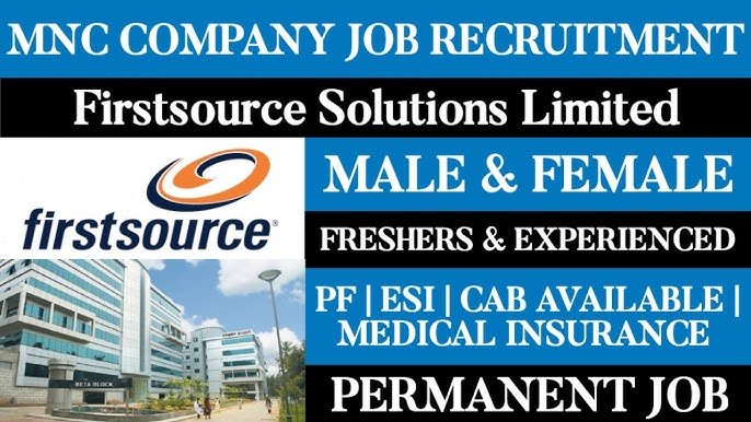 Firstsource Walk-in Drive Bangalore Jobs for Freshers 2025